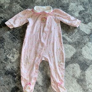Baby girl footie pajamas